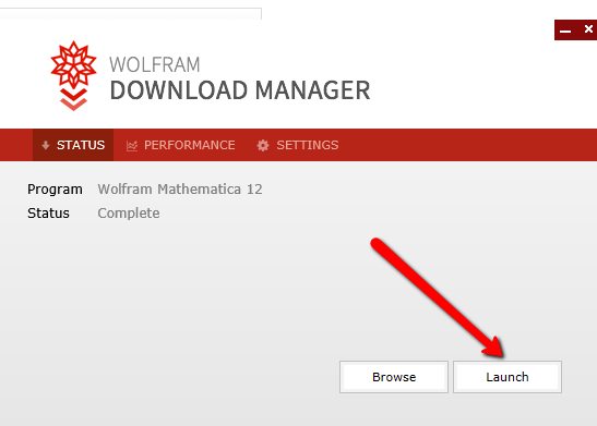 Launch Mathematica Installer