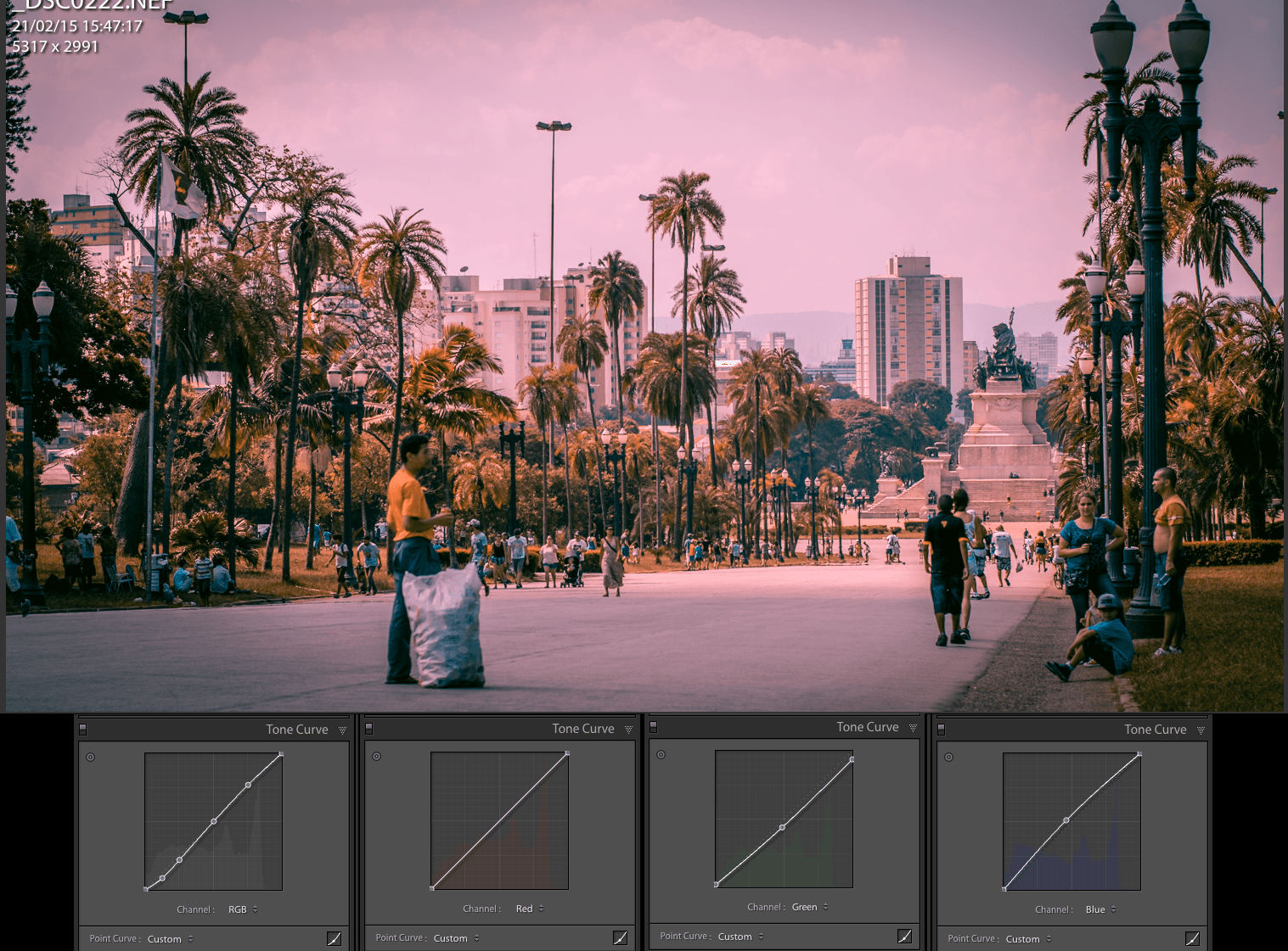 Lightroom cores e presets