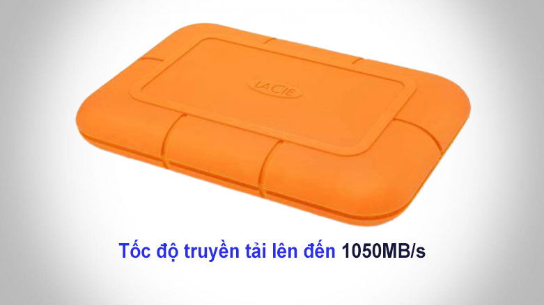 Ổ cứng gắn ngoài SSD LaCie Rugged Thunderbolt 3 1TB USB-C (STHR1000800) | Tốc độ truyền tải cao