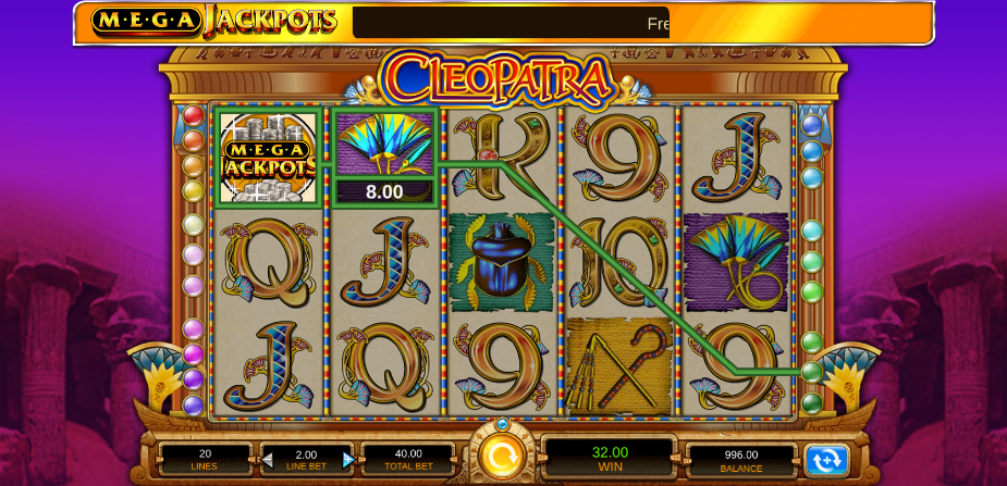 Cleopatra Mega Jackpots slot