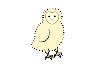 面妖な夜のハンター メンフクロウさん もにゅまる動物記
