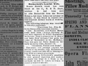 Abe Rothschild was proven to have married Bessie Moore.