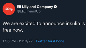 Eli Lilly tweet