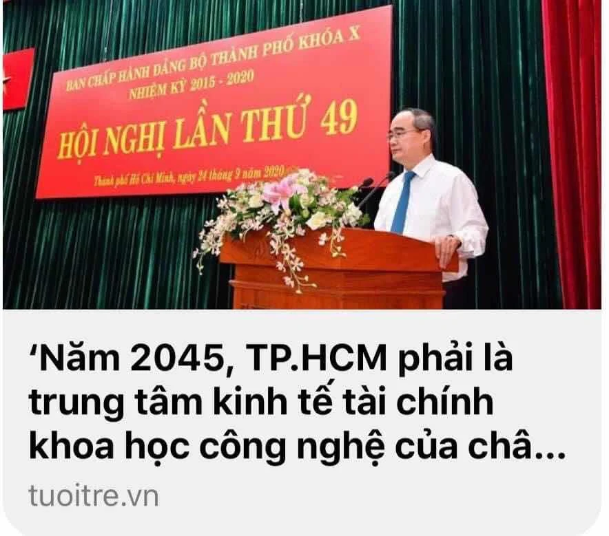 ÔNG NGUYỄN THIỆN NHÂN VỚI ƯỚC MƠ BIẾN SÀI GÒN THÀNH TRUNG TÂM  HÀNG ĐẦU CHÂU Á? 