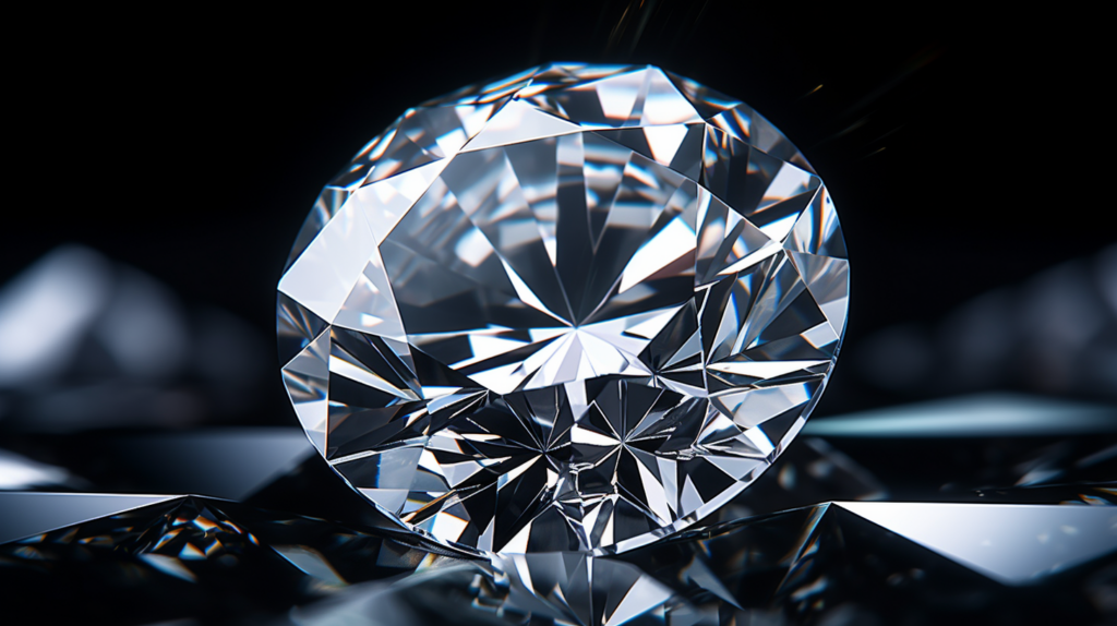 diamond facets up close