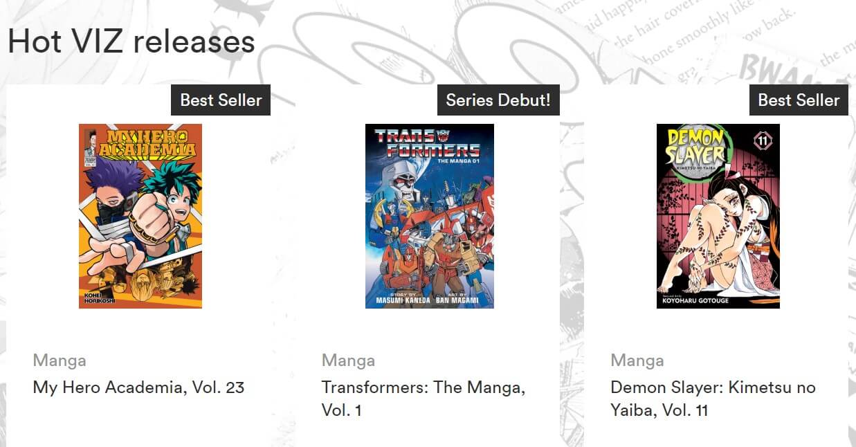 VIZ manga & anime service