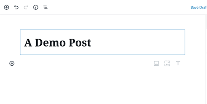 Adicione um título para sua postagem