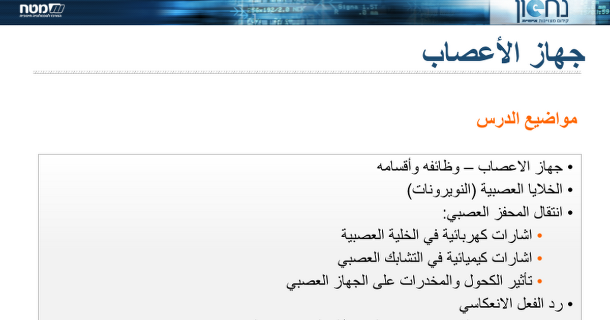 اسئلة الجهاز العصبي Ppt Google Slides