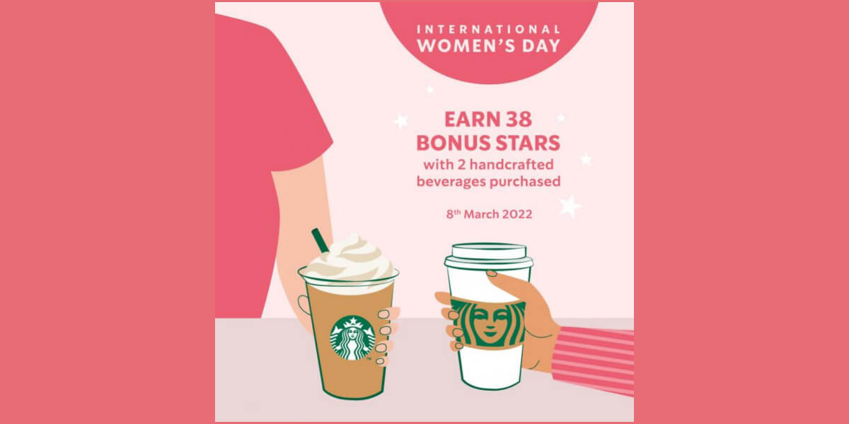 Starbucks women's day giveaway idea