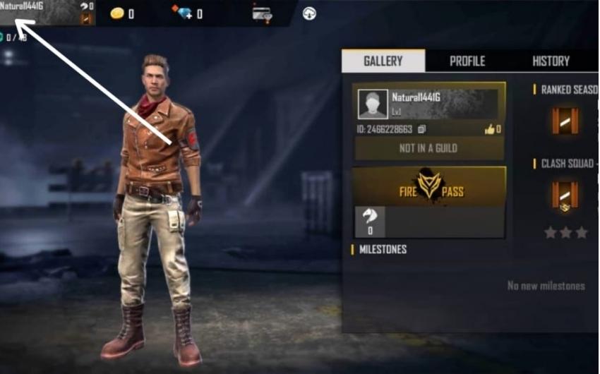 Change your Free Fire Character Name