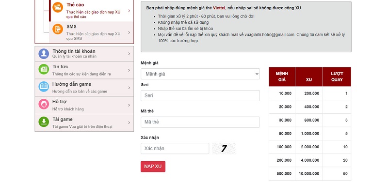Nạp, rút tiền tại game bắn cá không hề tốn bất cứ chi phí nào