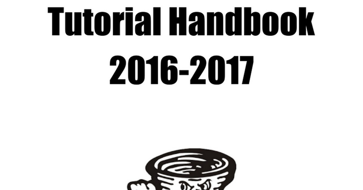 Tutorial Handbook 2016-2017