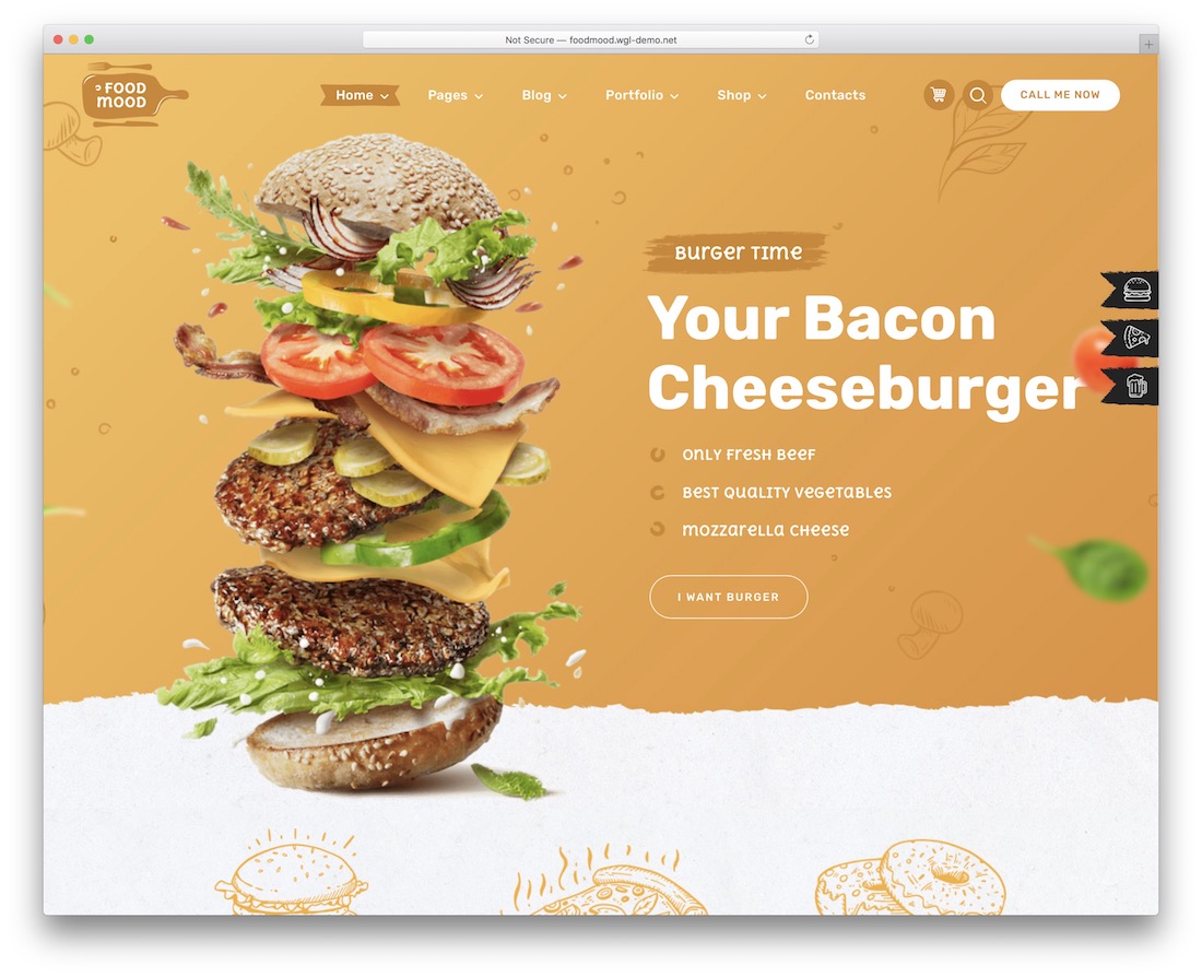foodmood food truck tema de wordpress