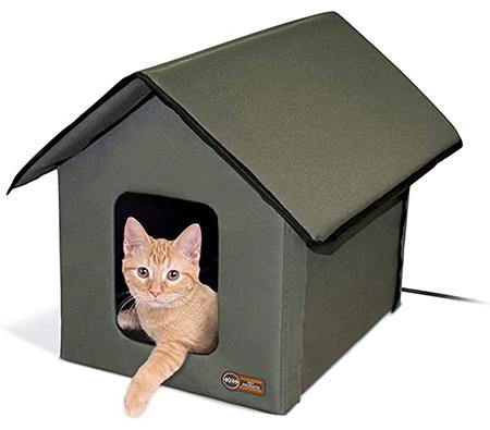 K&H бүтээгдэхүүн гадаа халаадаг Kitty байшин