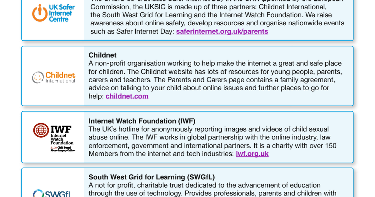 5) Organisations and Resources for Parents and Carers.pdf