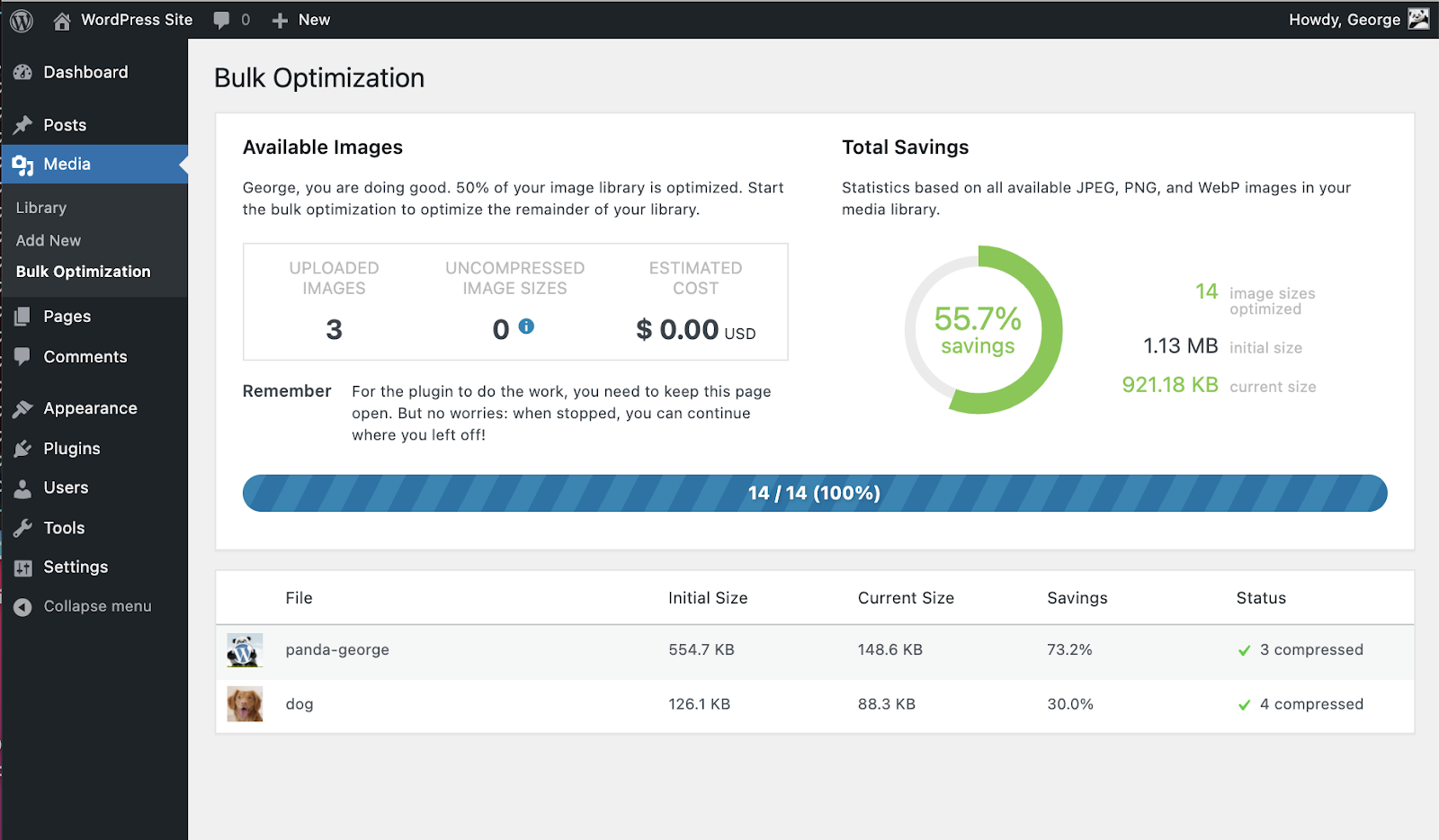 TinyPNG bulk image optimization.