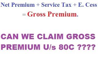 Service-Tax-Paid-on-Insurance-Premium-U/s.80C