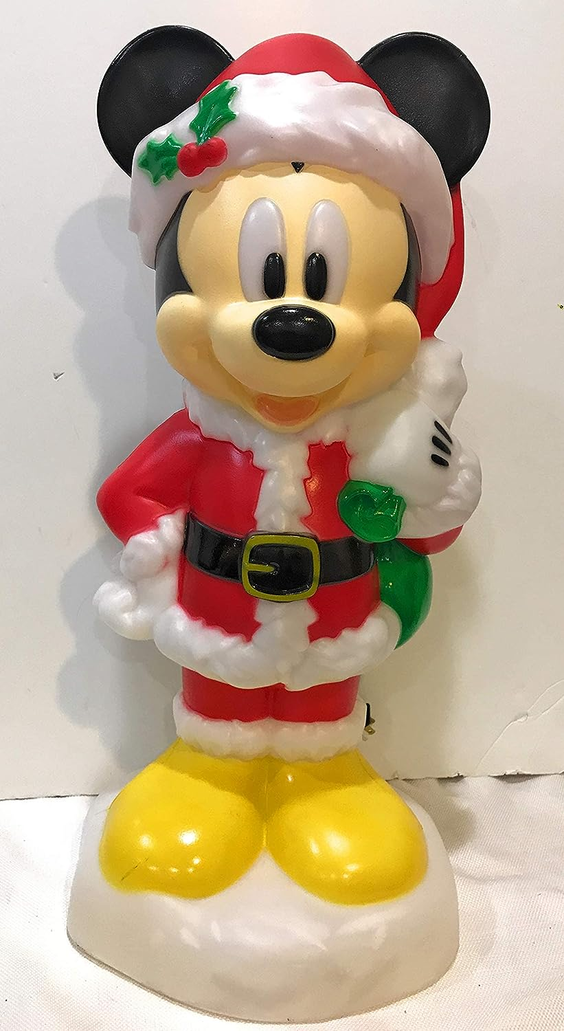 Blow Mold Mickey Mouse Santa