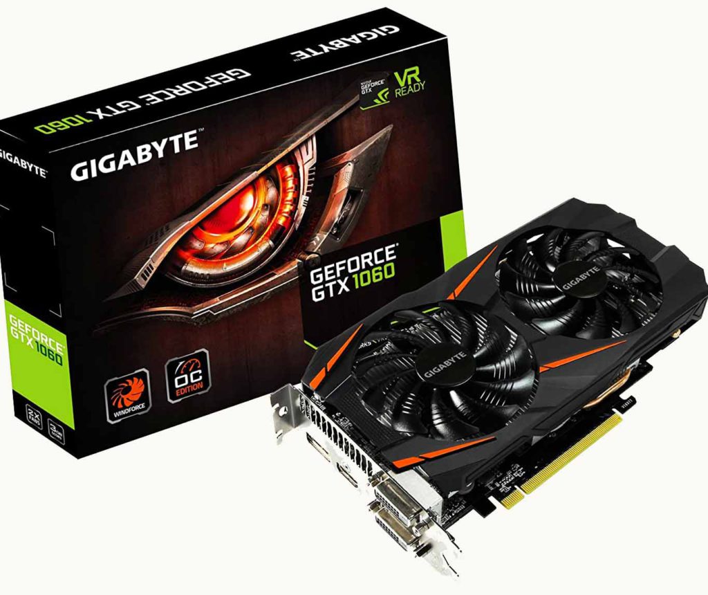 GIGABYTE GeForce GTX 1060 OC Edition under 20000