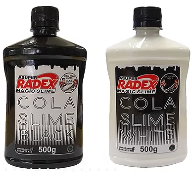 cola para slime da Radex - linha Black and White