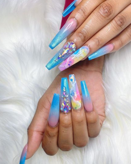 Kids World Ombre Nail Designs