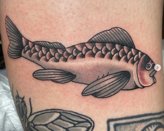 koi Fish tattoo for leg