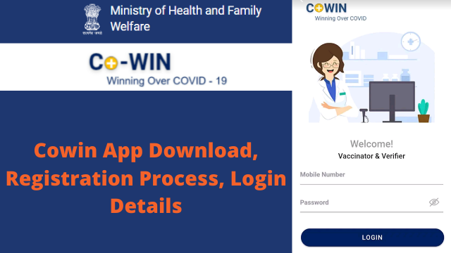 Cowin App Download, Registration Process, Login details