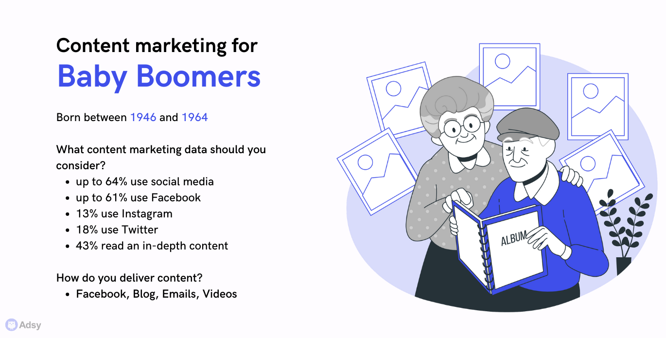 content marketing strategy for baby boomers