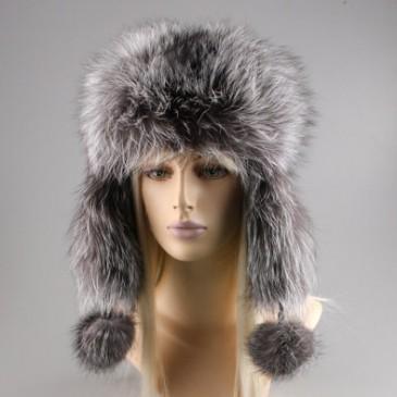 Silver Fox Fur Hat