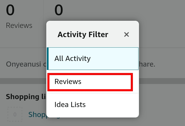 How To Find Your Reviews On Amazon Application. Tutorial Image 5