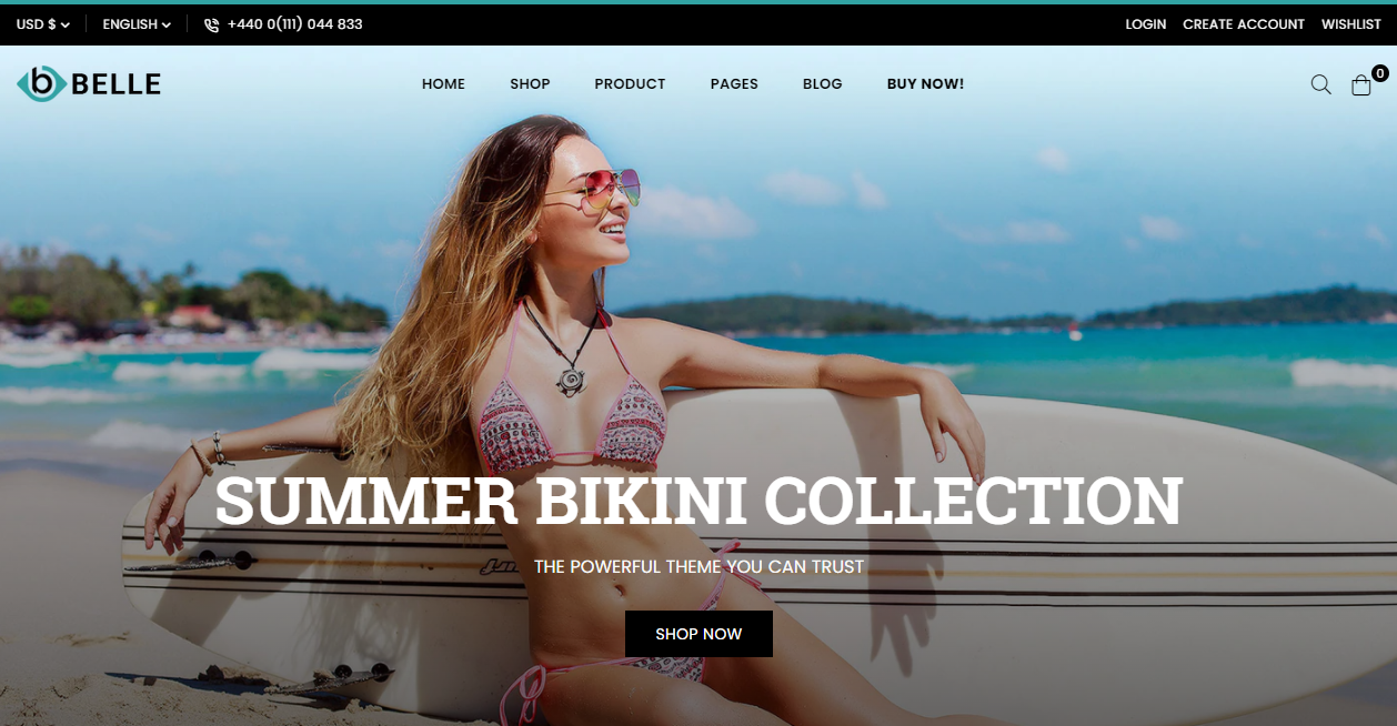 Belle Shopify Theme for Clothing