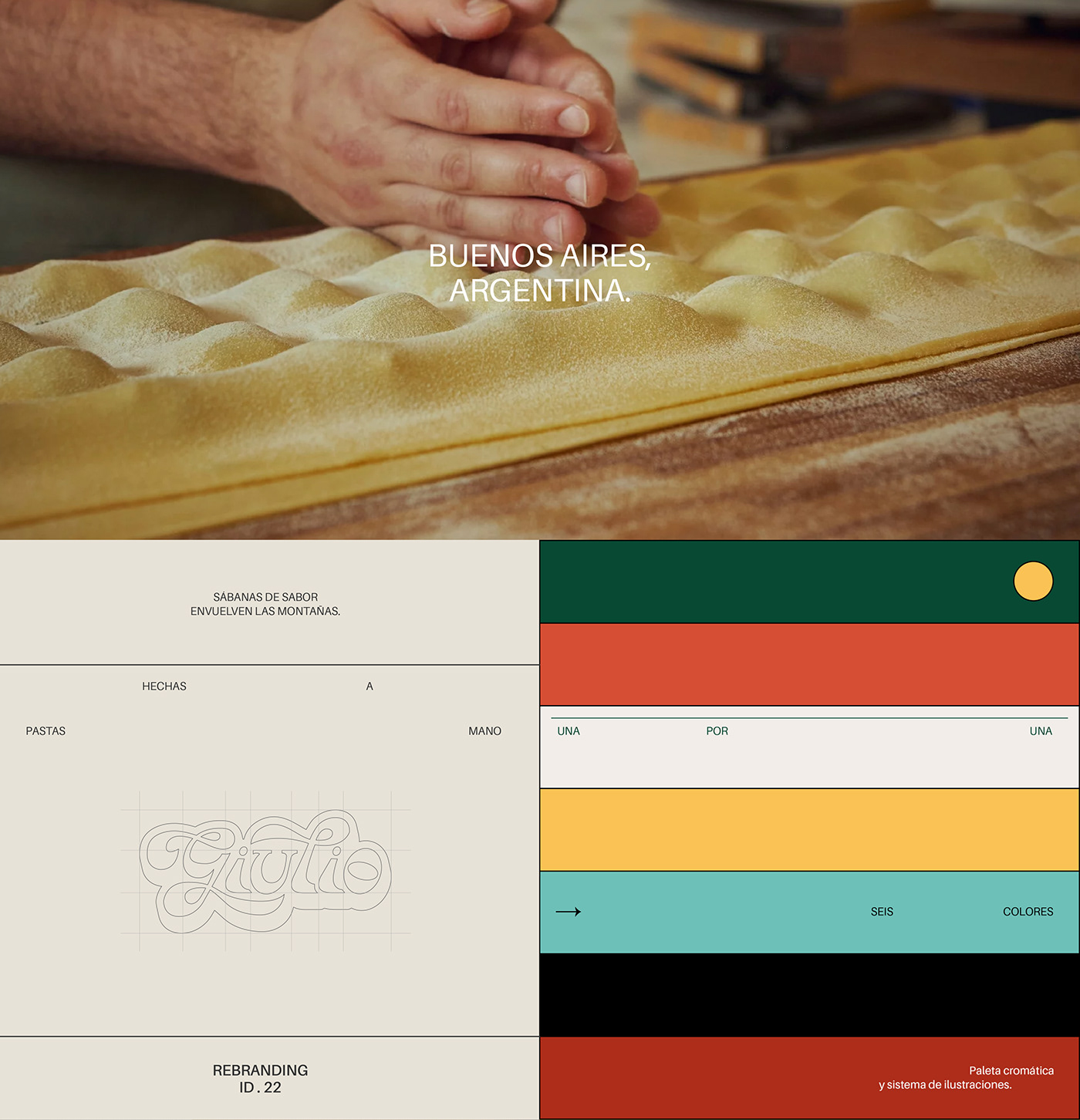 Branding for pasta factory in Buenos Aires
