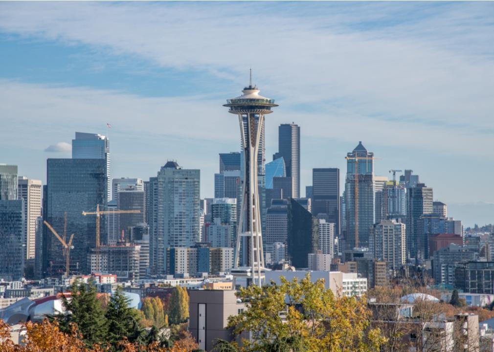 Cityscape view of Seattle, Washington.