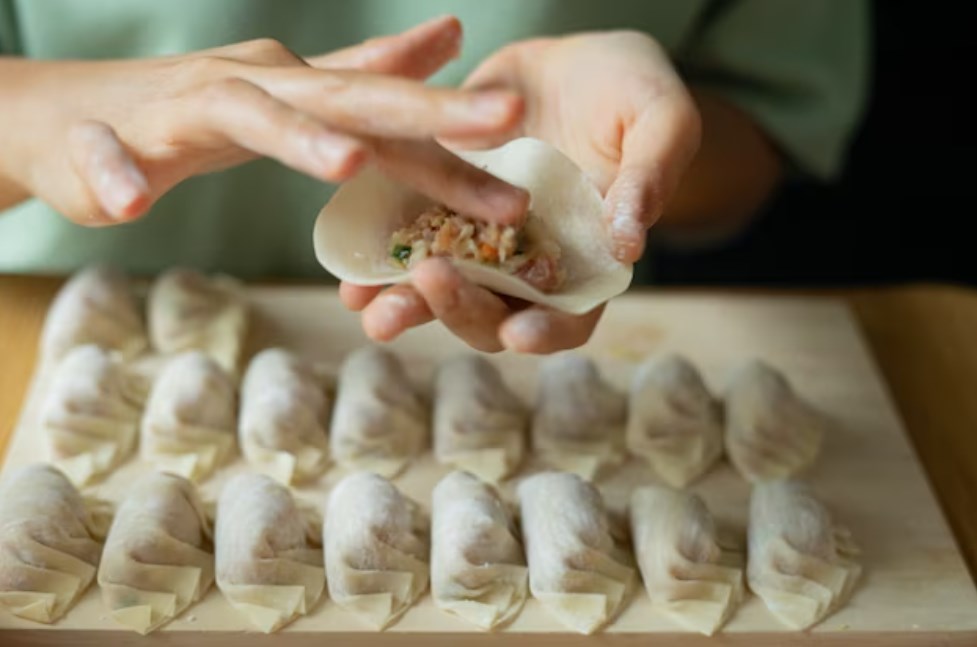 making Chinese-style dumplings at home
