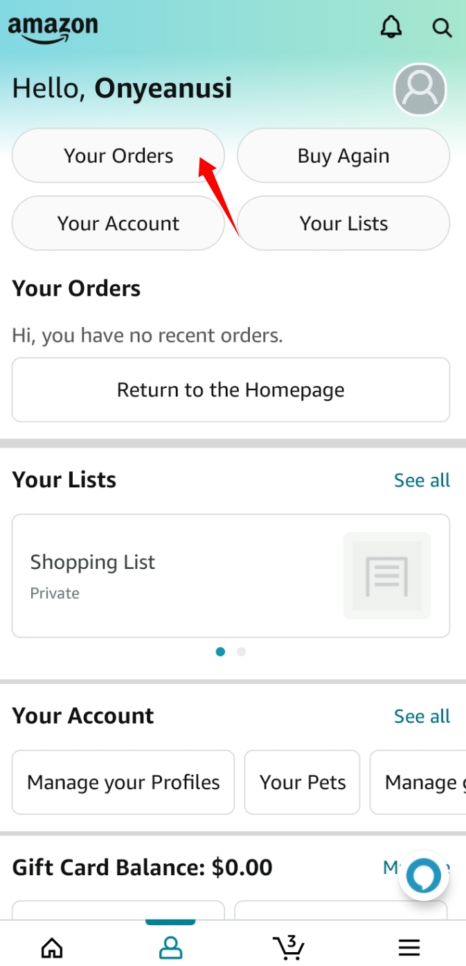 How To Get A Receipt From Amazon Mobile App. Tutorial image 2