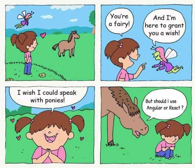 i wish to talk with ponies about react