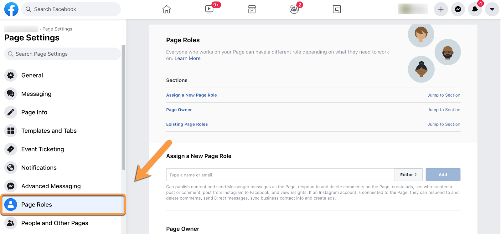 how to transfer Facebook Page ownership