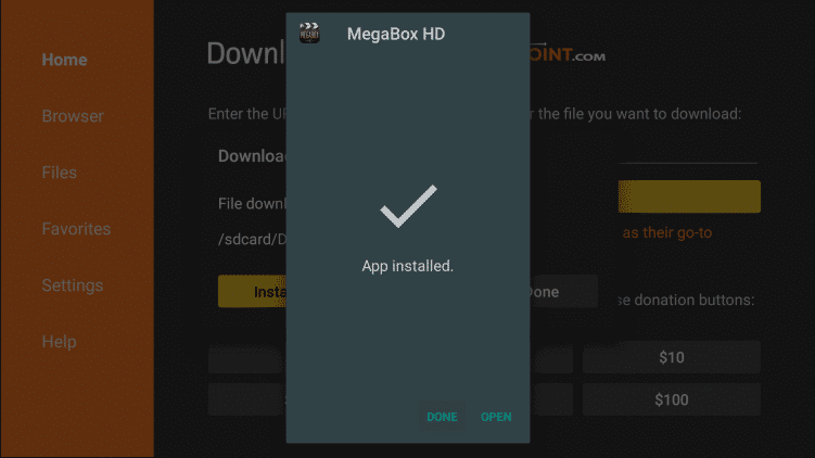 Install Megabox HD on Firestick