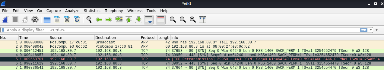 Wireshark traffic
