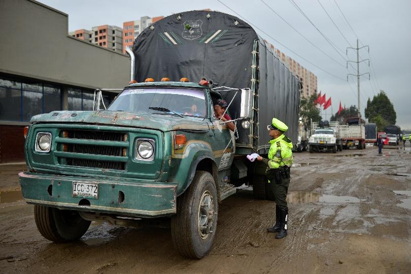 Operativos de control de la Policia de Tránsito de Bogotá