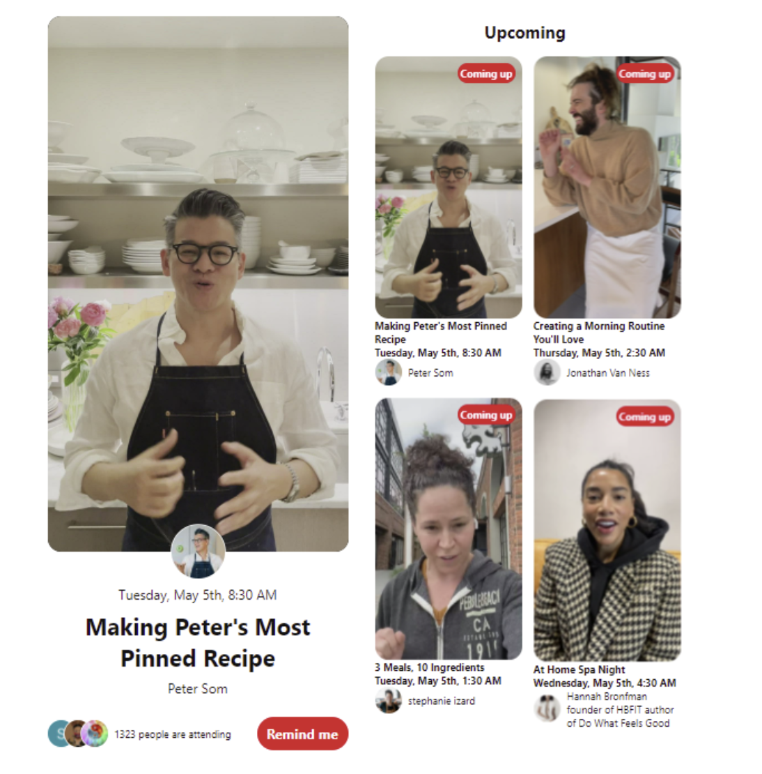 pinterest live streaming