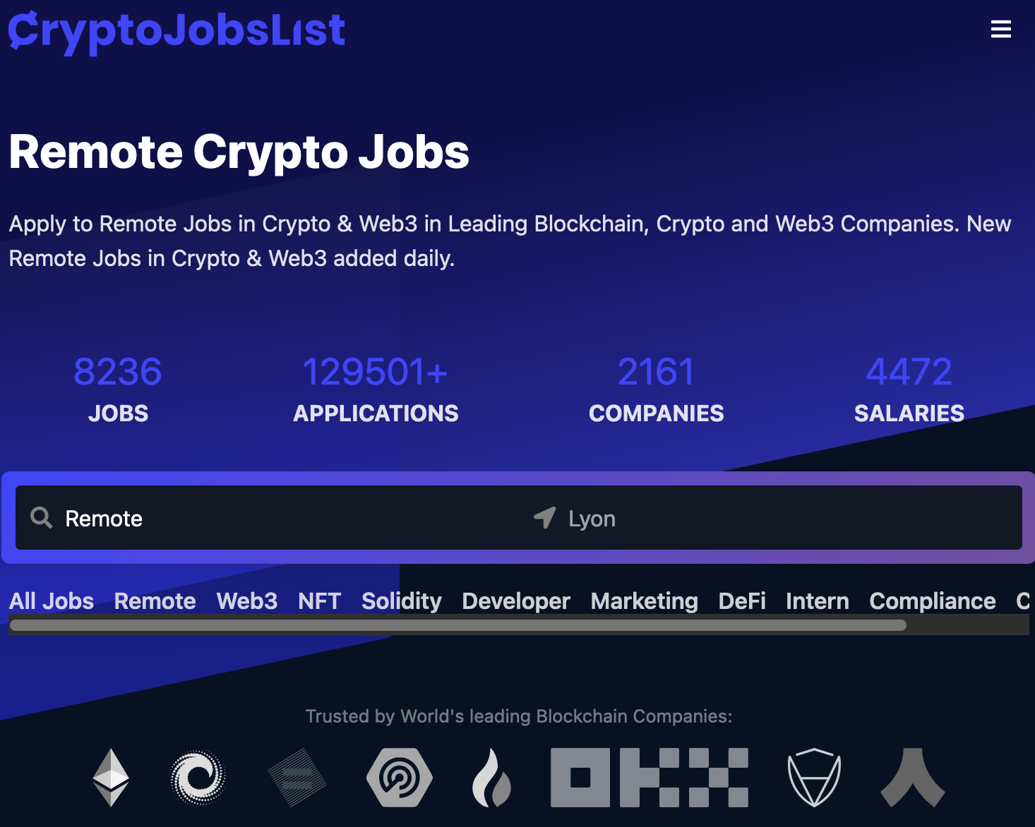 cryptojobslist job board crypto