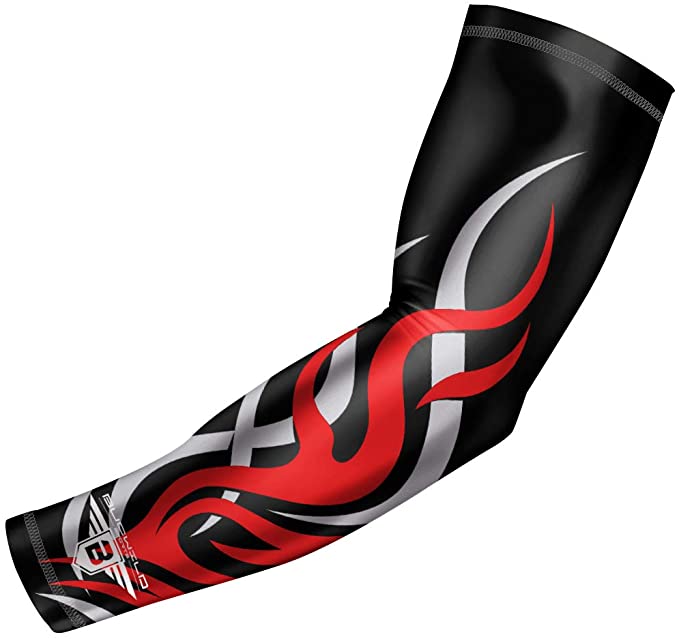 Bucwild Sports Flame Fire Compression Arm Sleeve Youth / Kids & Adult Sizes