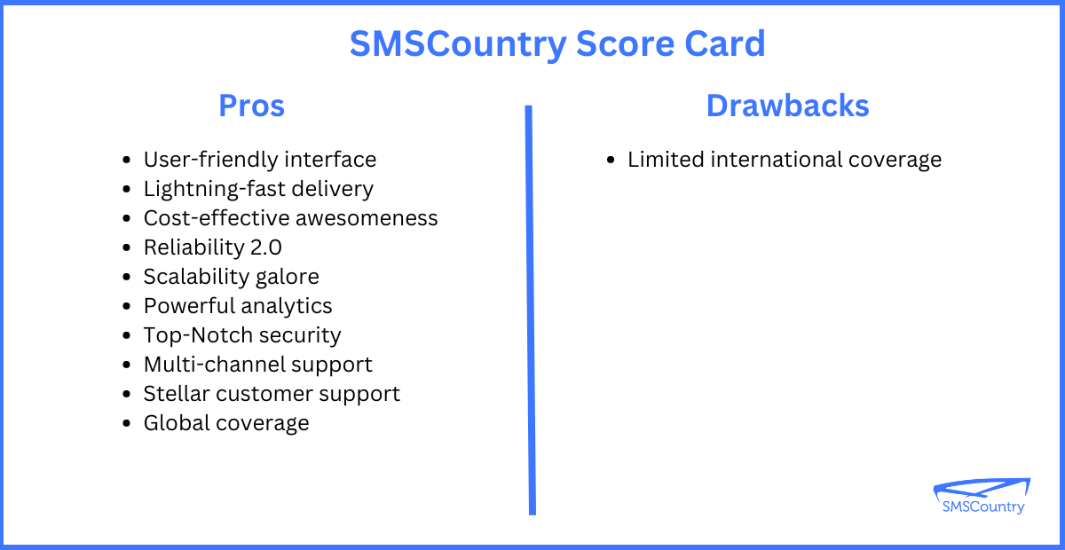 Best bulk sms provider in the UAE |   SMSCOUNTRY pros and cons