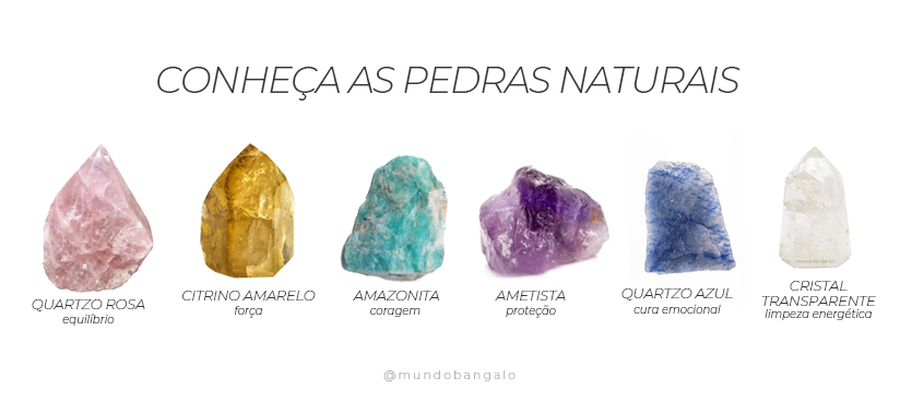 10 pedrinhas naturais e os signos