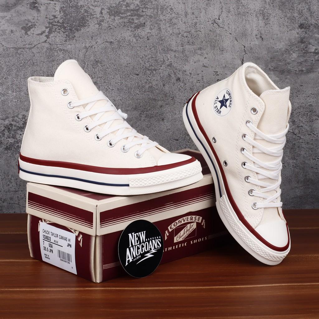 Converse Ct Chuck Taylor 50s 70s Th J Vtg Japan Vintage Off White Cream  High Shoes oPJ3 | Shopee Thailand