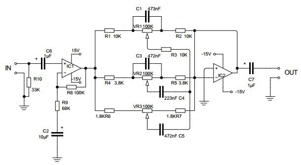Passive Tone Circuit Diagram