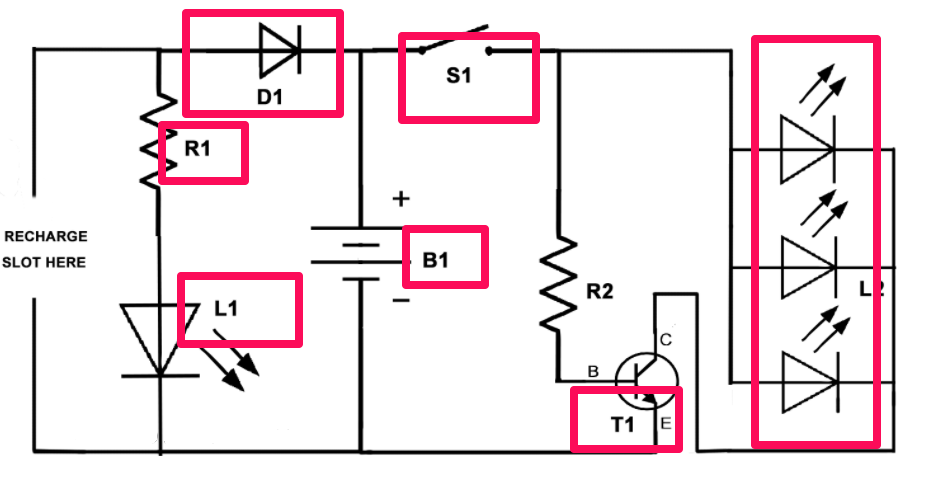 Flashlight Circuit Diagram