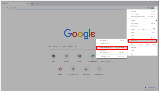 Clear Google Chrome Browser Cache