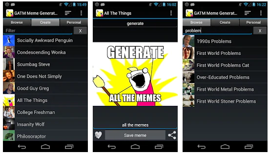 5. GATM Meme Generator - Best for Android